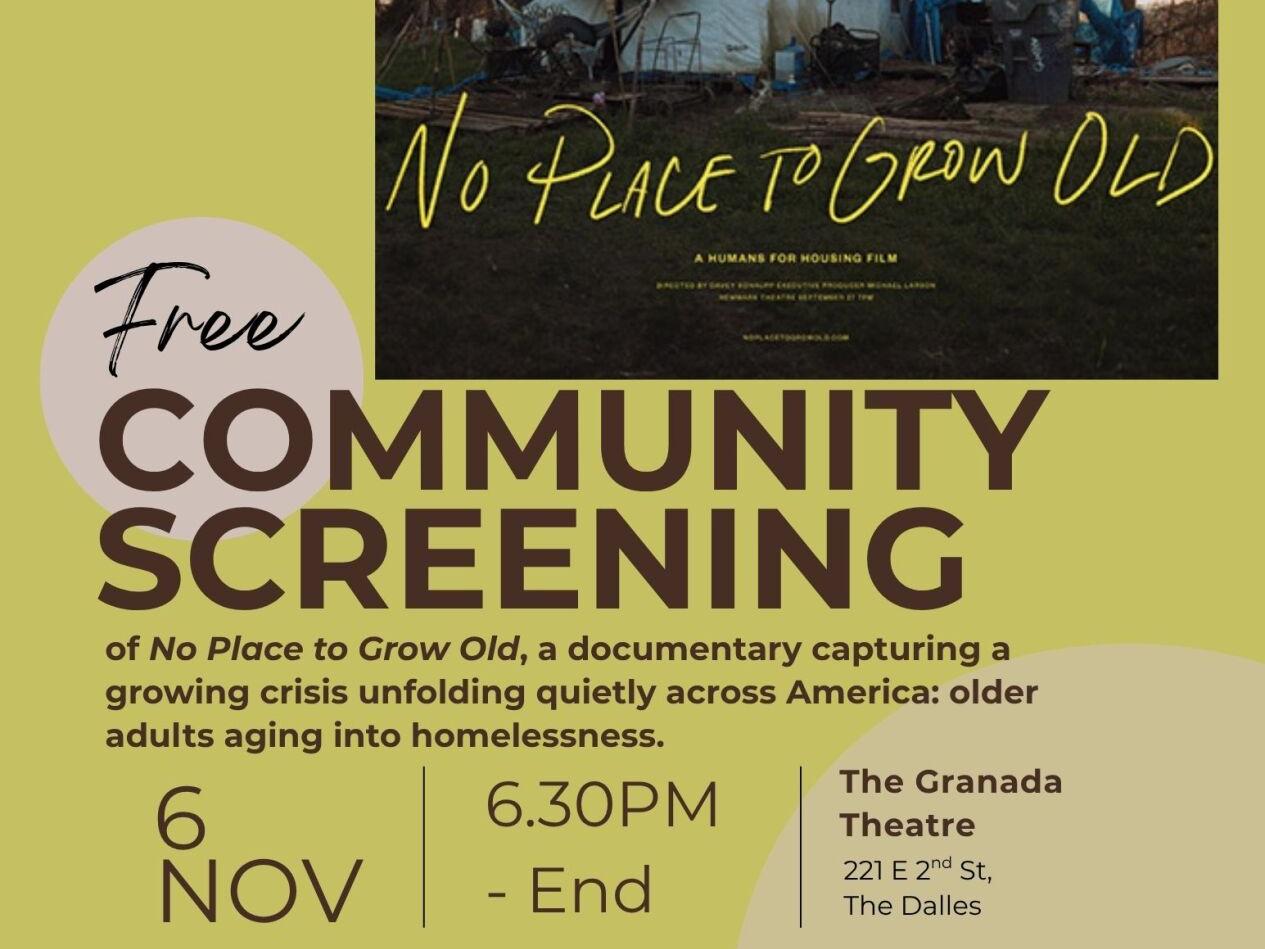 Mid-Columbia Houseless Collaborative presenta proyección comunitaria gratuita del documental No Place to Grow Old